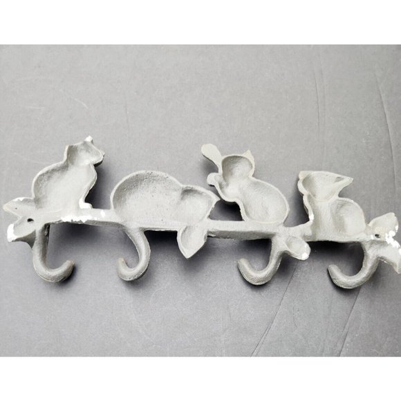 Cats Kittens With 4 Hooks Hangers For Wall Coat Key - Picture 10 of 14